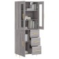 Highboard Grau Sonoma 69,5x34x180 cm Holzwerkstoff Highboard Grau Sonoma 69,5x34x180 cm Holzwerkstoff