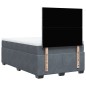 vidaXL Boxspringbett mit Matratze Dunkelgrau 120x200 cm Samt vidaXL Boxspringbett mit Matratze Dunkelgrau 120x200 cm Samt