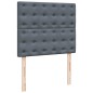 vidaXL Boxspringbett mit Matratze Dunkelgrau 120x200 cm Samt vidaXL Boxspringbett mit Matratze Dunkelgrau 120x200 cm Samt