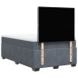 vidaXL Boxspringbett mit Matratze Dunkelgrau 120x200 cm Samt vidaXL Boxspringbett mit Matratze Dunkelgrau 120x200 cm Samt
