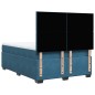 vidaXL Boxspringbett mit Matratze Blau 140x190 cm Samt vidaXL Boxspringbett mit Matratze Blau 140x190 cm Samt