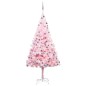 Künstlicher Weihnachtsbaum mit LEDs & Kugeln Rosa 210 cm PVC Künstlicher Weihnachtsbaum mit LEDs & Kugeln Rosa 210 cm PVC
