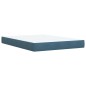 vidaXL Boxspringbett mit Matratze Blau 140x190 cm Samt vidaXL Boxspringbett mit Matratze Blau 140x190 cm Samt