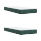 vidaXL Boxspringbett mit Matratze Dunkelgrün 200x200 cm Samt vidaXL Boxspringbett mit Matratze Dunkelgrün 200x200 cm Samt