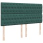 vidaXL Boxspringbett mit Matratze Dunkelgrün 200x200 cm Samt vidaXL Boxspringbett mit Matratze Dunkelgrün 200x200 cm Samt
