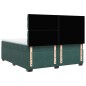 vidaXL Boxspringbett mit Matratze Dunkelgrün 200x200 cm Samt vidaXL Boxspringbett mit Matratze Dunkelgrün 200x200 cm Samt