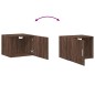 vidaXL Wandschrank Braun Eichen-Optik 50x42,5x40 cm Holzwerkstoff vidaXL Wandschrank Braun Eichen-Optik 50x42,5x40 cm Holzwerkstoff