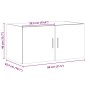 vidaXL Wandschrank Räuchereiche 80x42,5x40 cm Holzwerkstoff vidaXL Wandschrank Räuchereiche 80x42,5x40 cm Holzwerkstoff