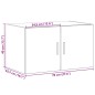 vidaXL Wandschrank Braun Eichen-Optik 70x42,5x40 cm Holzwerkstoff vidaXL Wandschrank Braun Eichen-Optik 70x42,5x40 cm Holzwerkstoff