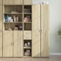 vidaXL Highboard Sonoma-Eiche 30x42,5x185 cm Holzwerkstoff vidaXL Highboard Sonoma-Eiche 30x42,5x185 cm Holzwerkstoff