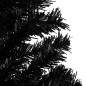 vidaXL Künstlicher Weihnachtsbaum Beleuchtung & Kugeln Schwarz 180 cm vidaXL Künstlicher Weihnachtsbaum Beleuchtung & Kugeln Schwarz 180 cm