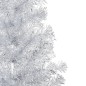 Künstlicher Weihnachtsbaum mit LEDs & Kugeln Silbern 150 cm PET Künstlicher Weihnachtsbaum mit LEDs & Kugeln Silbern 150 cm PET