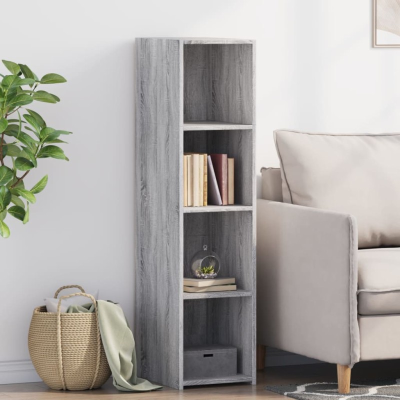 vidaXL Highboard Grau Sonoma 30x41x124 cm Holzwerkstoff vidaXL Highboard Grau Sonoma 30x41x124 cm Holzwerkstoff