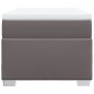 vidaXL Boxspringbett mit Matratze Grau 80x200 cm Kunstleder vidaXL Boxspringbett mit Matratze Grau 80x200 cm Kunstleder