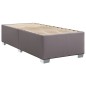 vidaXL Boxspringbett mit Matratze Grau 80x200 cm Kunstleder vidaXL Boxspringbett mit Matratze Grau 80x200 cm Kunstleder
