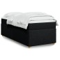vidaXL Boxspringbett mit Matratze Schwarz 80x200 cm Stoff vidaXL Boxspringbett mit Matratze Schwarz 80x200 cm Stoff