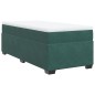vidaXL Boxspringbett mit Matratze Dunkelgrün 80x200 cm Samt vidaXL Boxspringbett mit Matratze Dunkelgrün 80x200 cm Samt
