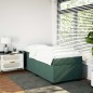 vidaXL Boxspringbett mit Matratze Dunkelgrün 80x200 cm Samt vidaXL Boxspringbett mit Matratze Dunkelgrün 80x200 cm Samt