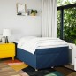 vidaXL Boxspringbett mit Matratze Blau 120x190 cm Stoff