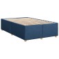 vidaXL Boxspringbett mit Matratze Blau 120x190 cm Stoff
