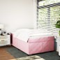 vidaXL Boxspringbett mit Matratze Rosa 120x190 cm Samt vidaXL Boxspringbett mit Matratze Rosa 120x190 cm Samt