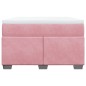 vidaXL Boxspringbett mit Matratze Rosa 120x190 cm Samt vidaXL Boxspringbett mit Matratze Rosa 120x190 cm Samt