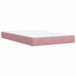 vidaXL Boxspringbett mit Matratze Rosa 120x190 cm Samt vidaXL Boxspringbett mit Matratze Rosa 120x190 cm Samt