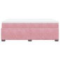 vidaXL Boxspringbett mit Matratze Rosa 120x190 cm Samt vidaXL Boxspringbett mit Matratze Rosa 120x190 cm Samt