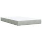 vidaXL Boxspringbett mit Matratze Hellgrau 120x190 cm Samt vidaXL Boxspringbett mit Matratze Hellgrau 120x190 cm Samt