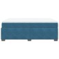 vidaXL Boxspringbett mit Matratze Dunkelblau 160x200 cm Samt vidaXL Boxspringbett mit Matratze Dunkelblau 160x200 cm Samt