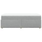 vidaXL Boxspringbett mit Matratze Hellgrau 90x190 cm Stoff vidaXL Boxspringbett mit Matratze Hellgrau 90x190 cm Stoff