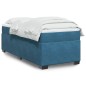 vidaXL Boxspringbett mit Matratze Dunkelblau 90x190 cm Samt vidaXL Boxspringbett mit Matratze Dunkelblau 90x190 cm Samt