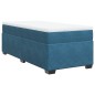 vidaXL Boxspringbett mit Matratze Dunkelblau 90x190 cm Samt vidaXL Boxspringbett mit Matratze Dunkelblau 90x190 cm Samt