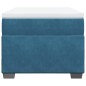 vidaXL Boxspringbett mit Matratze Dunkelblau 90x190 cm Samt vidaXL Boxspringbett mit Matratze Dunkelblau 90x190 cm Samt