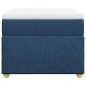 vidaXL Boxspringbett mit Matratze Blau 90x190 cm Stoff vidaXL Boxspringbett mit Matratze Blau 90x190 cm Stoff
