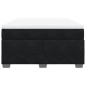 vidaXL Boxspringbett mit Matratze Schwarz 140x190 cm Samt vidaXL Boxspringbett mit Matratze Schwarz 140x190 cm Samt