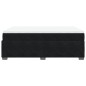 vidaXL Boxspringbett mit Matratze Schwarz 140x190 cm Samt vidaXL Boxspringbett mit Matratze Schwarz 140x190 cm Samt