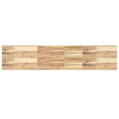 vidaXL Schweberegal 120x30x4 cm Massivholz Akazie Unbehandelt