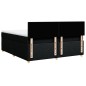 vidaXL Boxspringbett mit Matratze Schwarz 180x200 cm Stoff