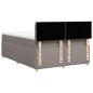 vidaXL Boxspringbett mit Matratze Taupe 160x200 cm Stoff vidaXL Boxspringbett mit Matratze Taupe 160x200 cm Stoff