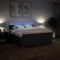 vidaXL Boxspringbett mit Matratze Schwarz 200x200 cm Stoff vidaXL Boxspringbett mit Matratze Schwarz 200x200 cm Stoff