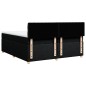 vidaXL Boxspringbett mit Matratze Schwarz 200x200 cm Stoff vidaXL Boxspringbett mit Matratze Schwarz 200x200 cm Stoff