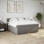 vidaXL Boxspringbett mit Matratze Taupe 180x200 cm Stoff vidaXL Boxspringbett mit Matratze Taupe 180x200 cm Stoff
