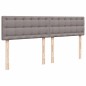 vidaXL Boxspringbett mit Matratze Taupe 200x200 cm Stoff vidaXL Boxspringbett mit Matratze Taupe 200x200 cm Stoff