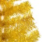Künstlicher Weihnachtsbaum mit LEDs & Kugeln Golden 240 cm PET Künstlicher Weihnachtsbaum mit LEDs & Kugeln Golden 240 cm PET
