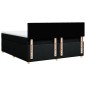 vidaXL Boxspringbett mit Matratze Schwarz 180x200 cm Stoff vidaXL Boxspringbett mit Matratze Schwarz 180x200 cm Stoff