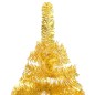Künstlicher Weihnachtsbaum mit LEDs & Kugeln Golden 240 cm PET Künstlicher Weihnachtsbaum mit LEDs & Kugeln Golden 240 cm PET