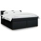 vidaXL Boxspringbett mit Matratze Schwarz 180x200 cm Stoff vidaXL Boxspringbett mit Matratze Schwarz 180x200 cm Stoff