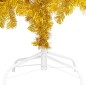 Künstlicher Weihnachtsbaum mit LEDs & Kugeln Golden 240 cm PET Künstlicher Weihnachtsbaum mit LEDs & Kugeln Golden 240 cm PET