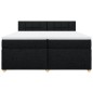 vidaXL Boxspringbett mit Matratze Schwarz 200x200 cm Stoff vidaXL Boxspringbett mit Matratze Schwarz 200x200 cm Stoff